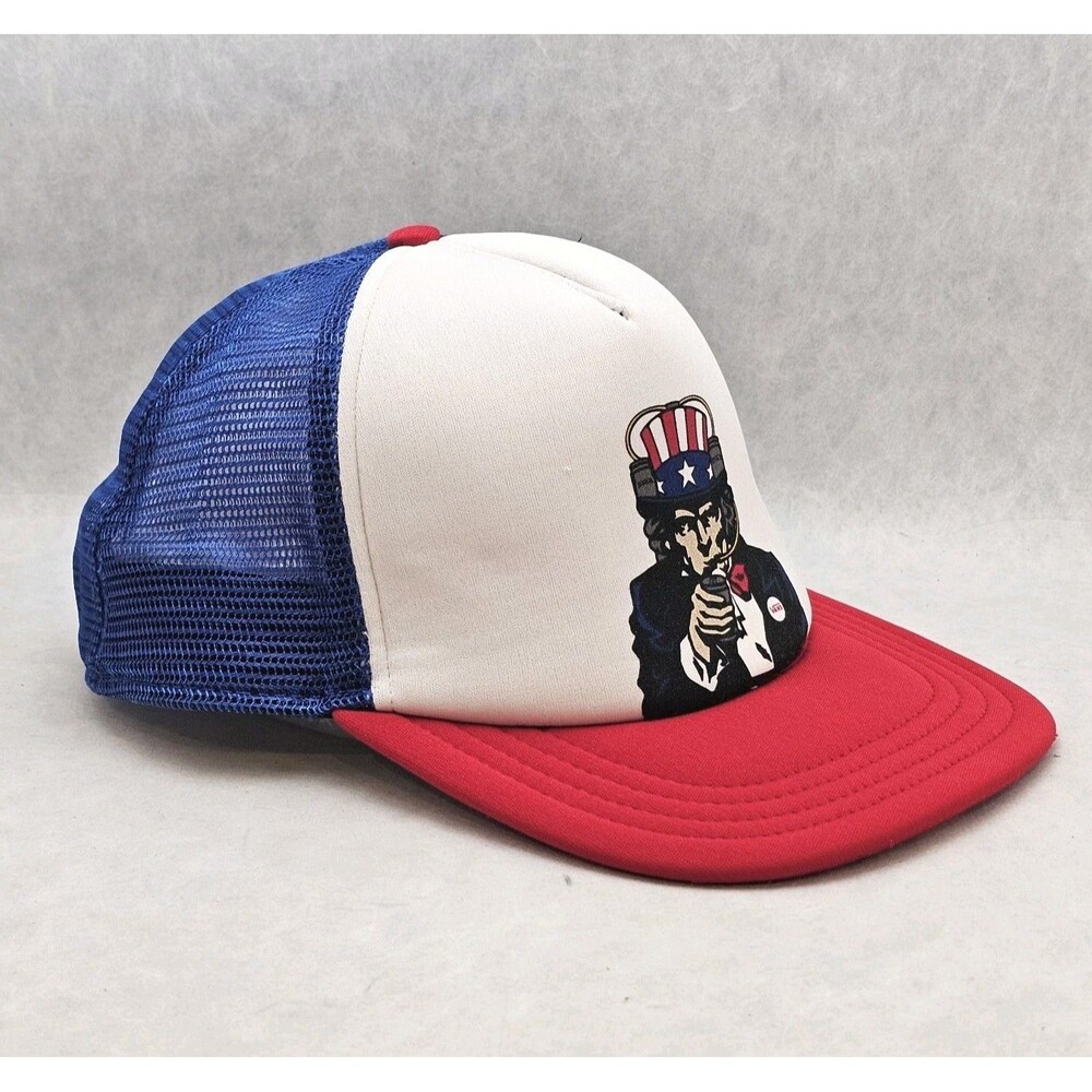 Vans Uncle Sam Off The Wall Beer Mesh Foam Snap Back Trucker Hat - Picture 4 of 6